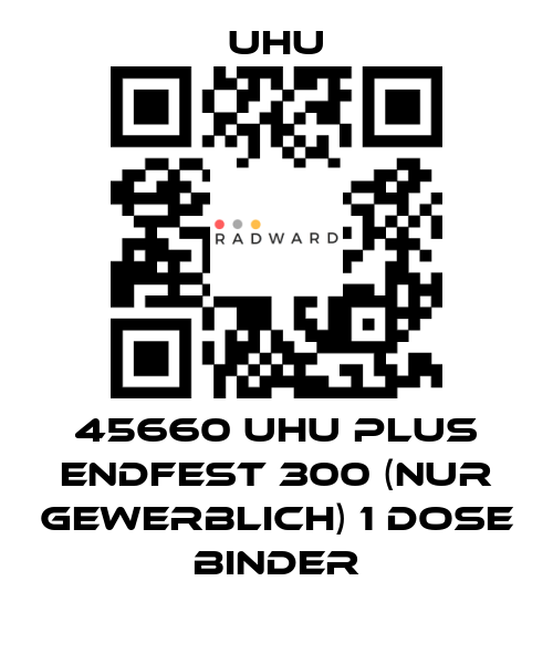 UHU-45660 UHU plus endfest 300 (NUR GEWERBLICH) 1 Dose Binder price