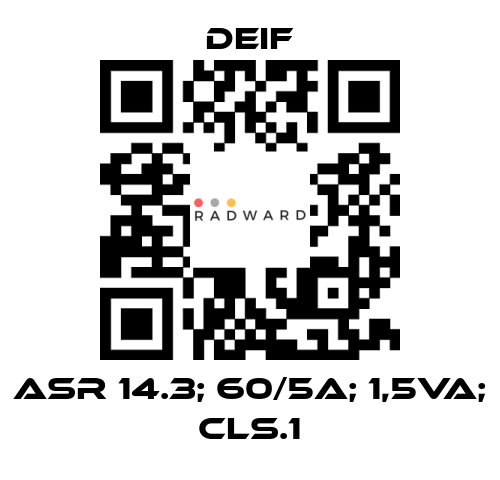 Deif-ASR 14.3; 60/5A; 1,5VA; CLS.1 price