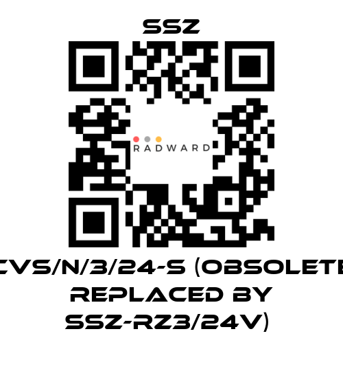 Ssz-CVS/N/3/24-S (Obsolete replaced by SSZ-RZ3/24V)  price