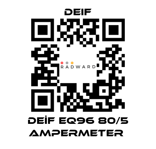 Deif-DEİF EQ96 80/5 AMPERMETER  price