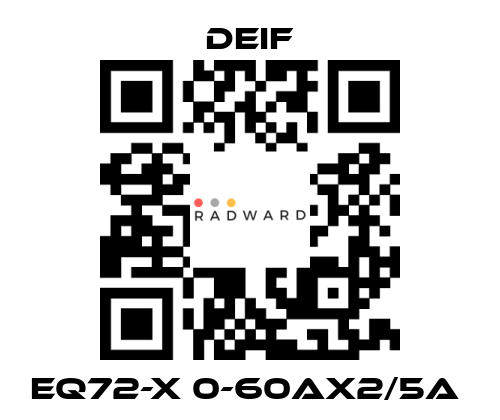 Deif-EQ72-X 0-60AX2/5A  price