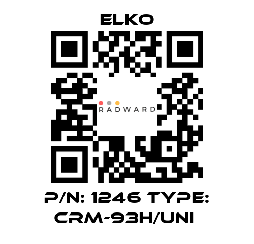 Elko-P/N: 1246 Type: CRM-93H/UNI  price