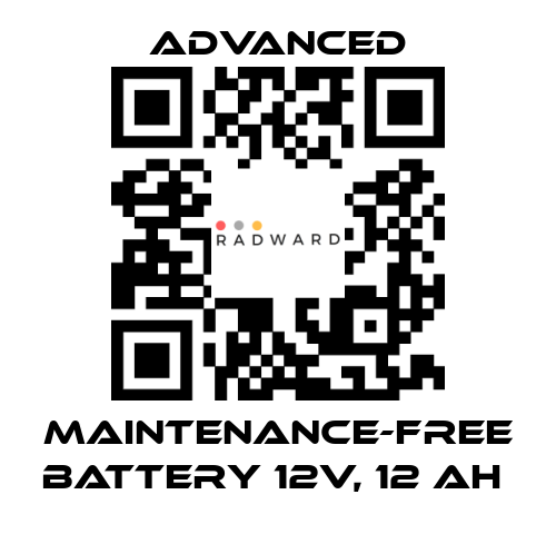 Advanced-Maintenance-Free Battery 12V, 12 Ah  price