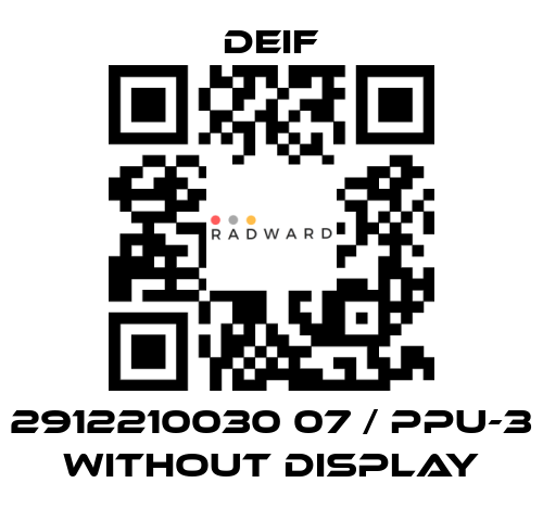 Deif-2912210030 07 / PPU-3 without display price