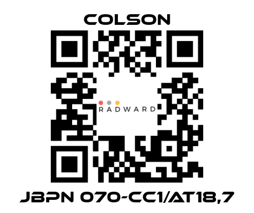 Colson-JBPN 070-CC1/AT18,7 price