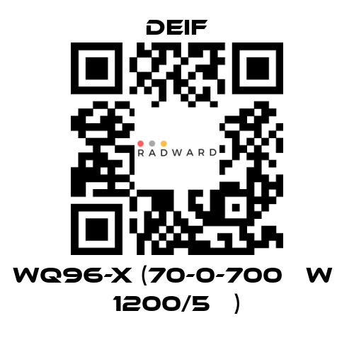 Deif-WQ96-x (70-0-700 кW  1200/5А ) price