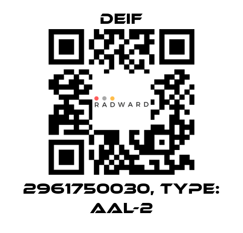 Deif-2961750030, Type: AAL-2 price