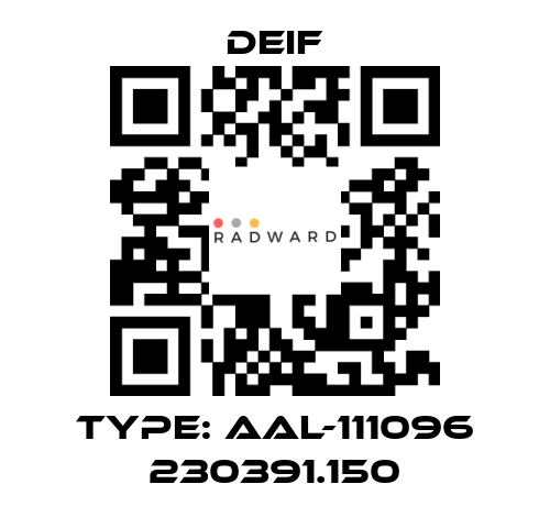 Deif-Type: AAL-111096 230391.150 price