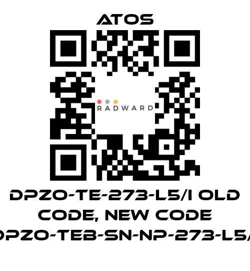 Atos-DPZO-TE-273-L5/I old code, new code DPZO-TEB-SN-NP-273-L5/I price