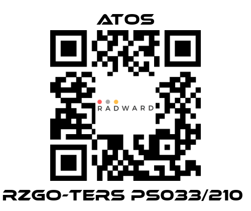 Atos-RZGO-TERS PS033/210  price