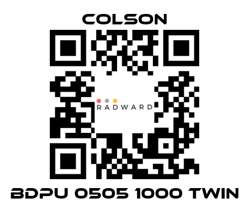 Colson-BDPU 0505 1000 TWIN price