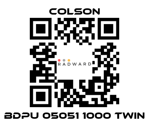 Colson-BDPU 05051 1000 TWIN price