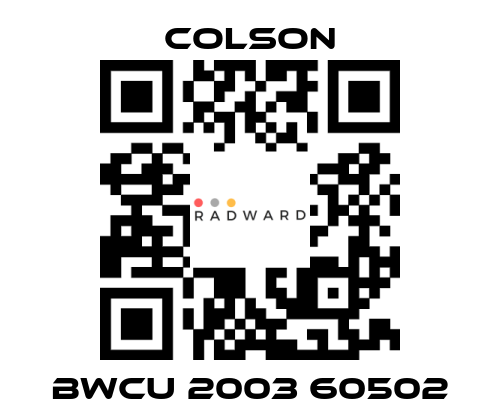 Colson-BWCU 2003 60502 price