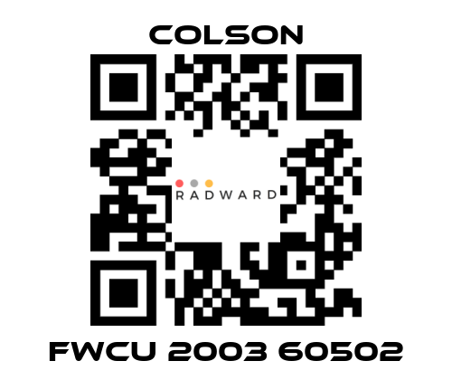 Colson-FWCU 2003 60502 price