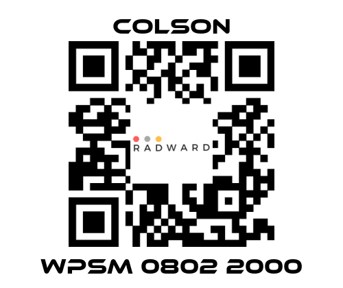 Colson-WPSM 0802 2000 price