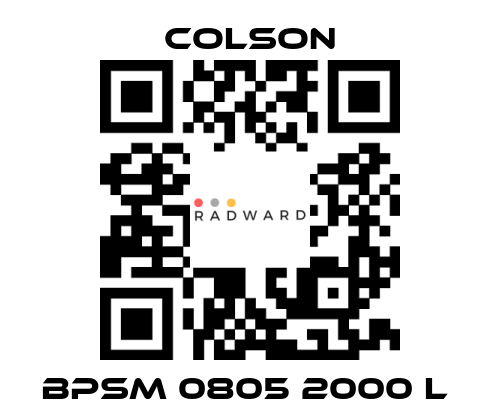 Colson-BPSM 0805 2000 L  price