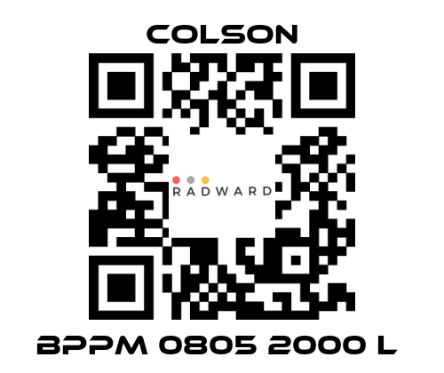 Colson-BPPM 0805 2000 L  price