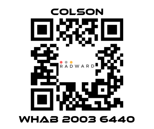 Colson-WHAB 2003 6440 price