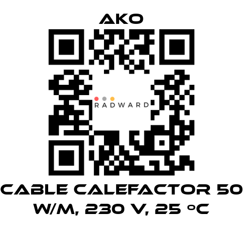 AKO-Cable calefactor 50 W/m, 230 V, 25 ºC price