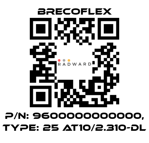 Brecoflex-P/N: 9600000000000, Type: 25 AT10/2.310-DL price