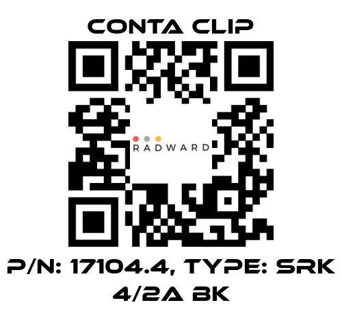 Conta Clip-P/N: 17104.4, Type: SRK 4/2A BK price