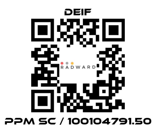 Deif-PPM SC / 100104791.50 price