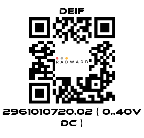 Deif-2961010720.02 ( 0..40V DC ) price