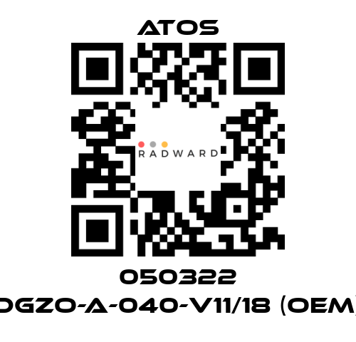 Atos-050322 DGZO-A-040-V11/18 (OEM) price