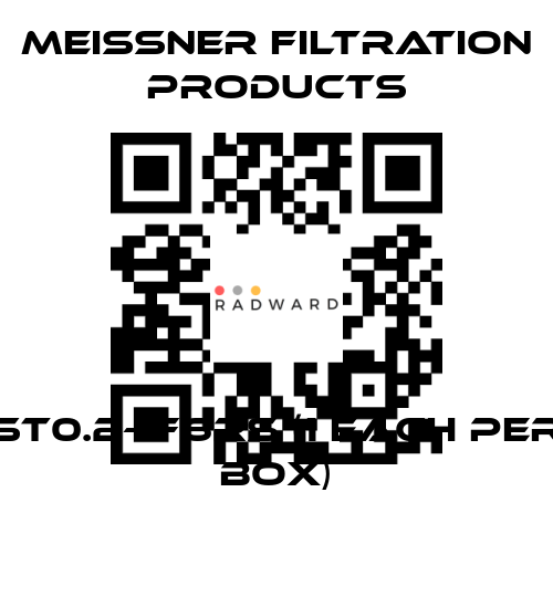 Meissner Filtration Products-ST0.2-1F6RS (1 each per box) price