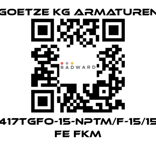 Goetze KG Armaturen-417tGFO-15-NPTm/f-15/15 FE FKM price