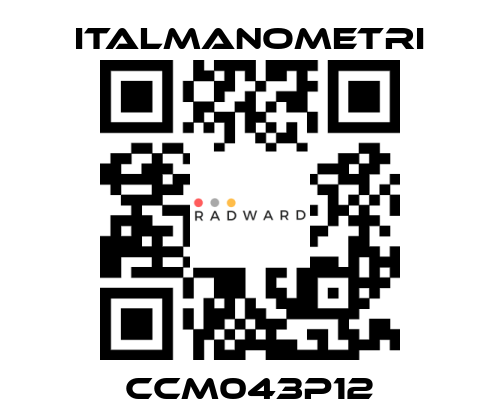 ITALMANOMETRI-CCM043P12 price