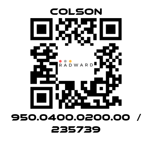 Colson-950.0400.0200.00  / 235739 price