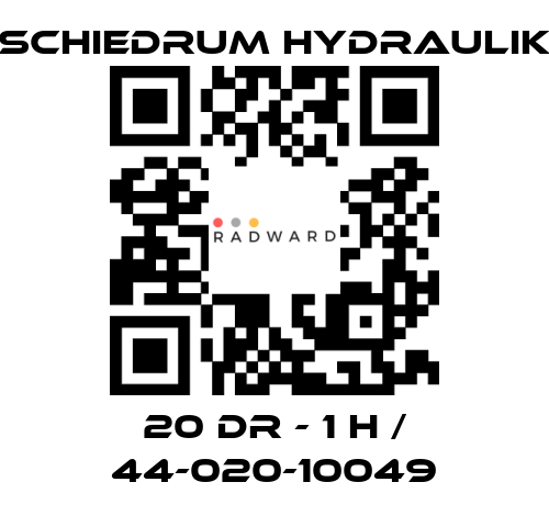 SCHIEDRUM HYDRAULIK-20 DR - 1 H / 44-020-10049 price