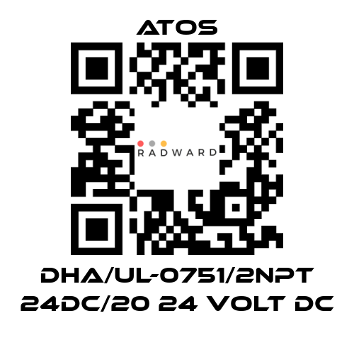 Atos-DHA/UL-0751/2NPT 24DC/20 24 VOLT DC price