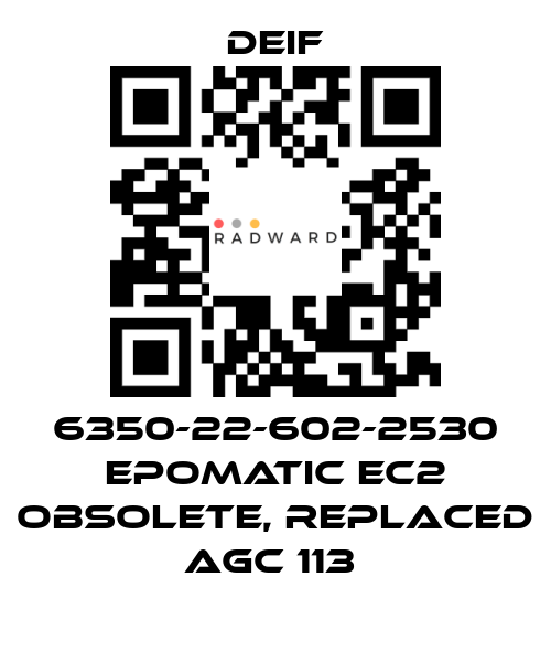 Deif-6350-22-602-2530 EPOMATIC EC2 OBSOLETE, REPLACED AGC 113  price