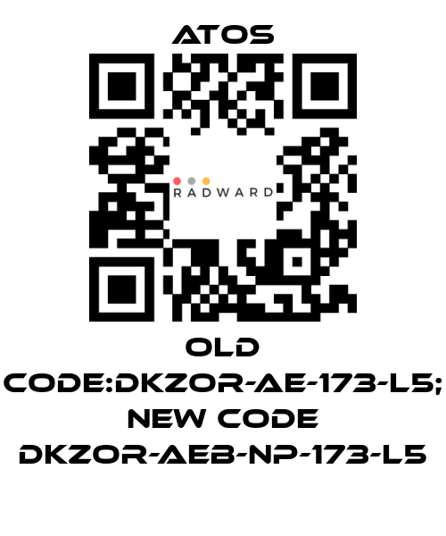 Atos-old code:DKZOR-AE-173-L5; new code DKZOR-AEB-NP-173-L5 price