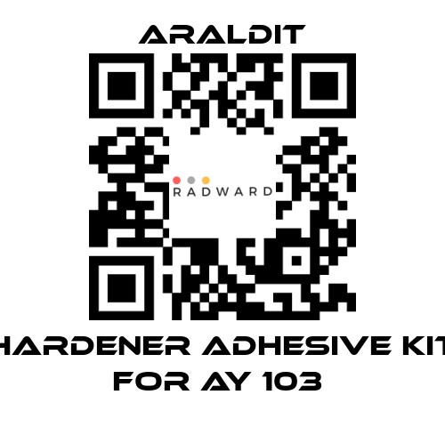 Araldit-Hardener adhesive kit for AY 103  price