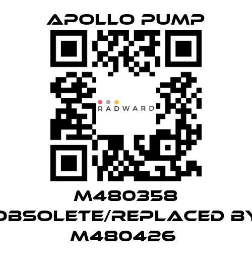 Apollo pump-M480358 obsolete/replaced by M480426  price