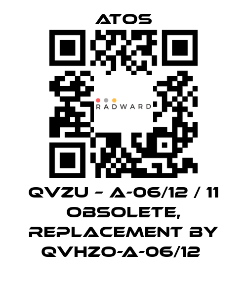 Atos-QVZU – A-06/12 / 11 obsolete, replacement by QVHZO-A-06/12  price