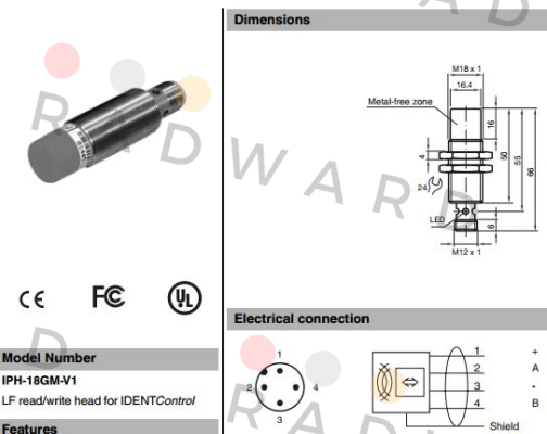 Pepperl-Fuchs-p/n: 121115, Type: IPH-18GM-V1 price