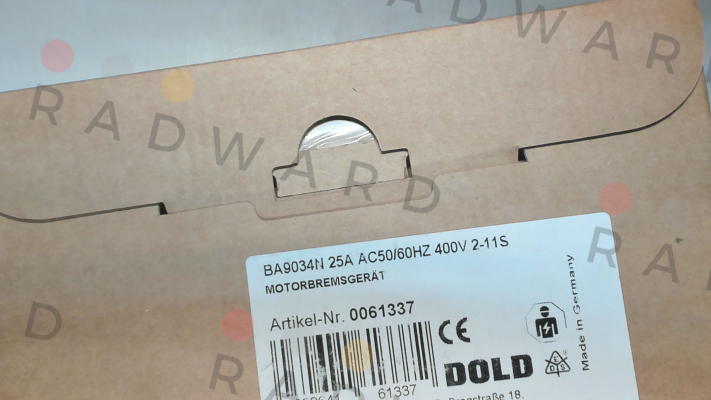 Dold-P/N: 0061337, Type: BA9034N 25A AC50/60HZ 400V 2-11S price