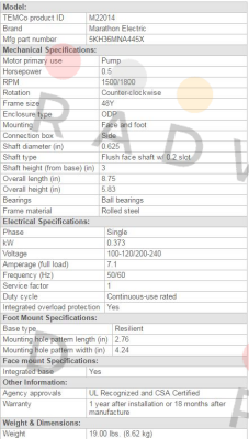 Marathon (Regal)-5KH36MNA445X. price