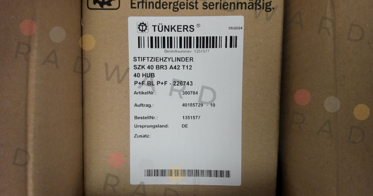 Tünkers-SZK 40 BR3 A42 T12 / 300784 price