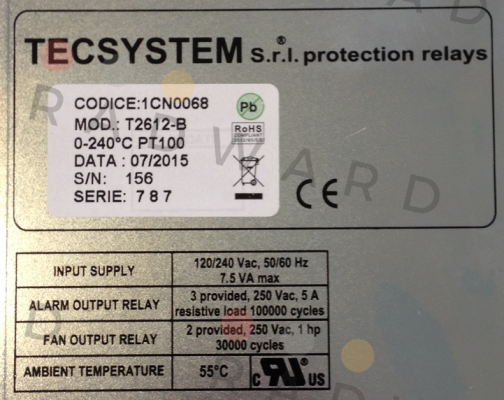 Tecsystem-P/N: 1CN0068, Type: T2612B price