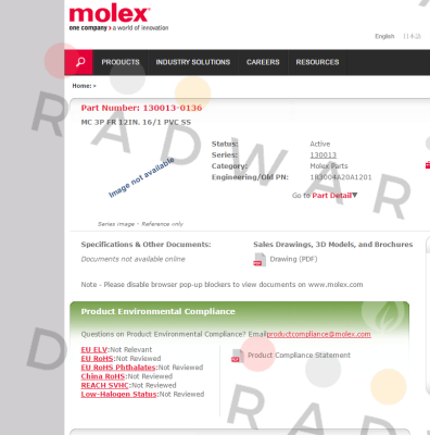 Molex-1R3004A20A1201 price