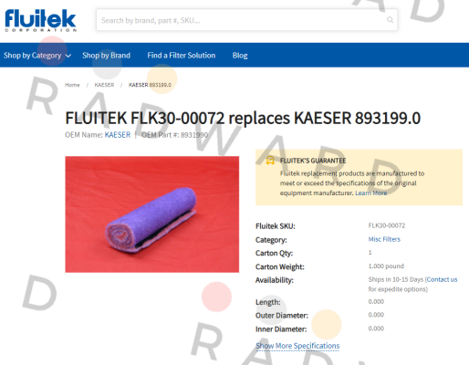 FLUITEK-FLK30-00072 price