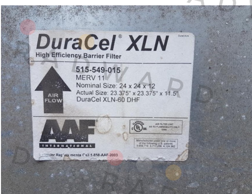 AAF-DuraCel XLN-60 DHF REPLACED BY DuraCel XL60N (M516-101-001)  price