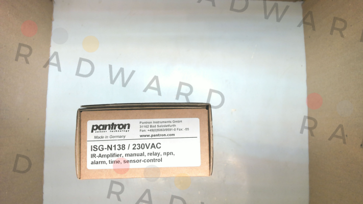 Pantron-p/n: 9ISG201, Type: ISG-N138/230VAC price