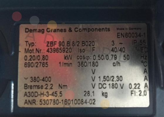 Demag-ZBF 90 B 8/2 B020 price