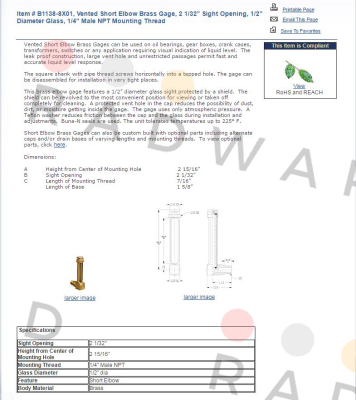 Oil-Rite-B-1138-8X01  price